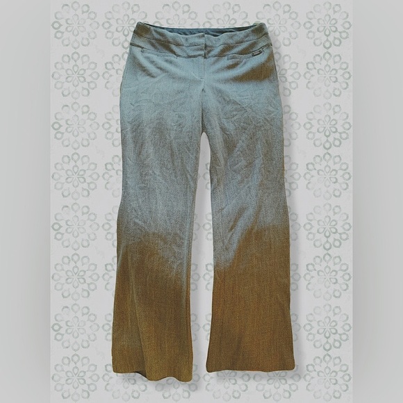 Grey Plaid Wool Wide Leg Women's Pants preppy 90’s Y2K Vintage Size Small Grunge - Picture 7 of 10